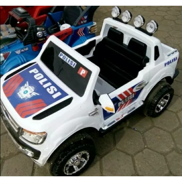 Mobil aki anak Jeep polisi remot control