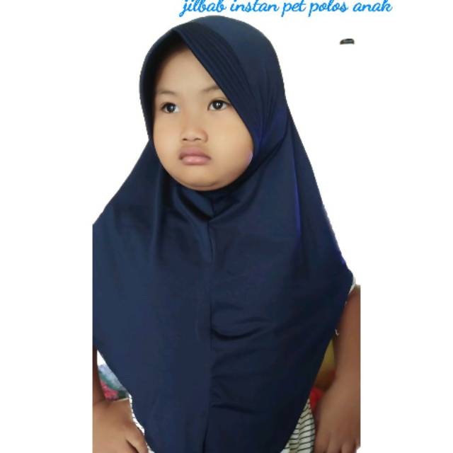 Jilbab instan pet polos