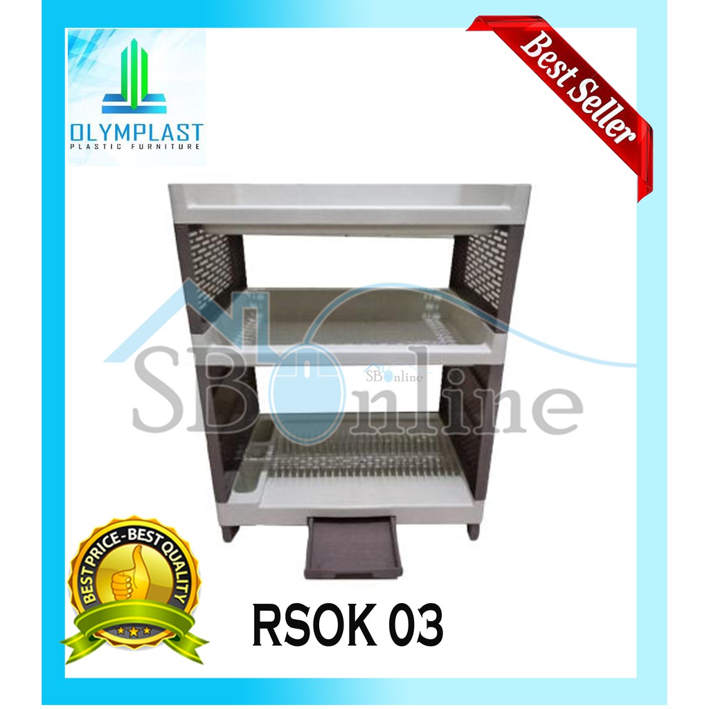 Rak Plastik Besar Tempat Penyimpanan Multifungsi/ Olymplast/ RSOK 03