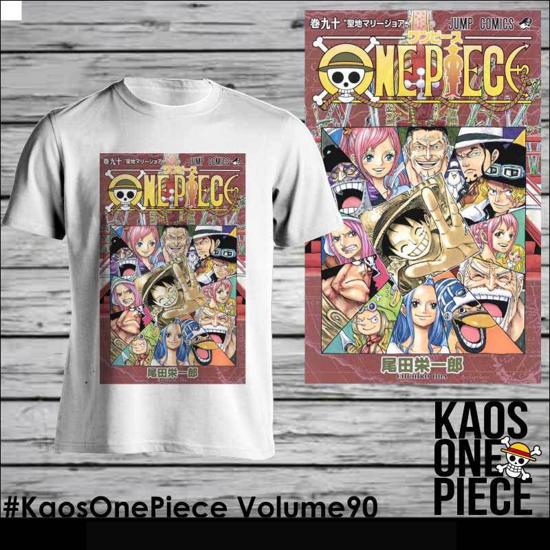 Kaos Cover Komik One Piece 90