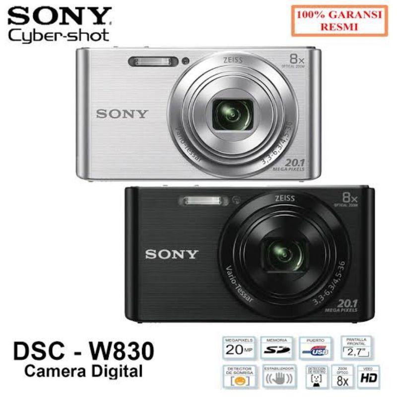 Camera Sony Dsc W830 Cybershoot Sony Camera Dsc w830 Garansi 1 tahun