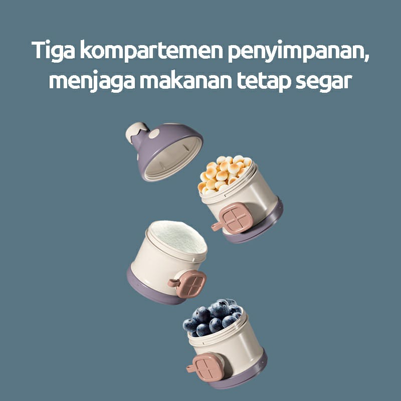 BBET Mushroom Milk Powder Container | Wadah Penyimpanan Bubuk Susu Bayi dan Snack