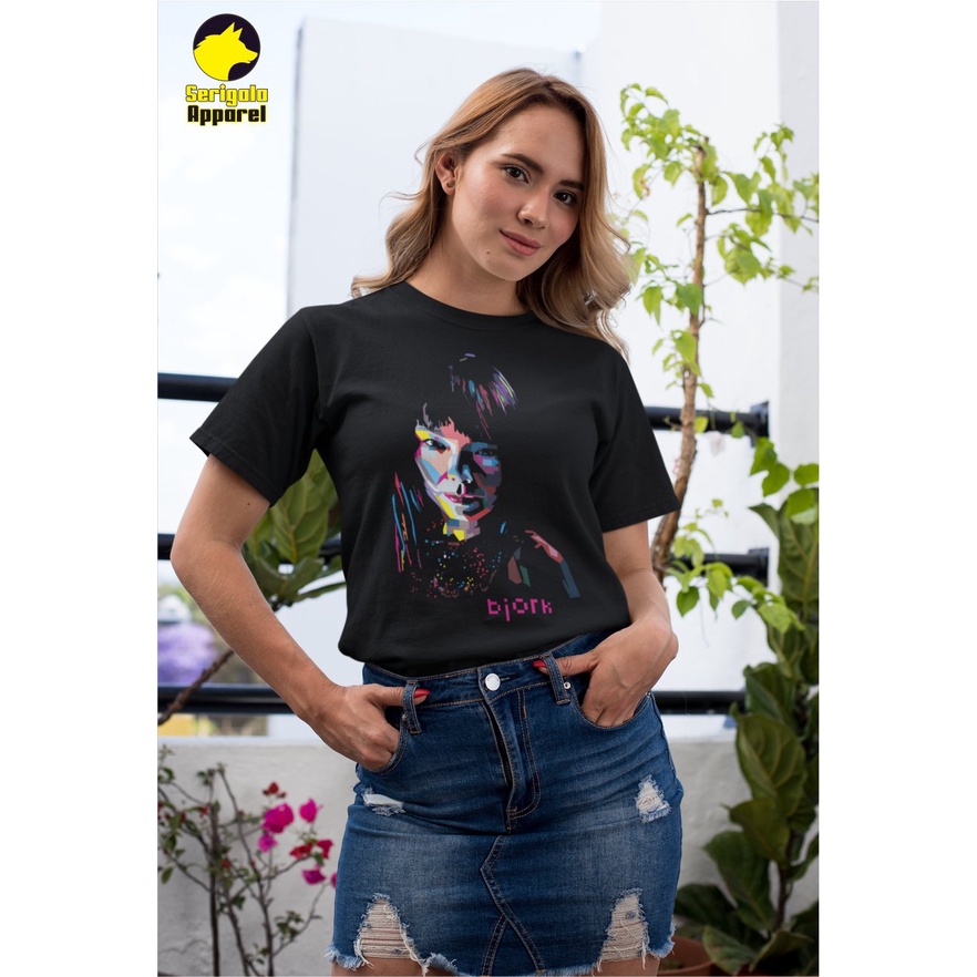 KAOS BJORK / BAJU MUSIK / T-SHIRT BAND /ATASAN / BAJU BAND / KAOS BAND / BJORK