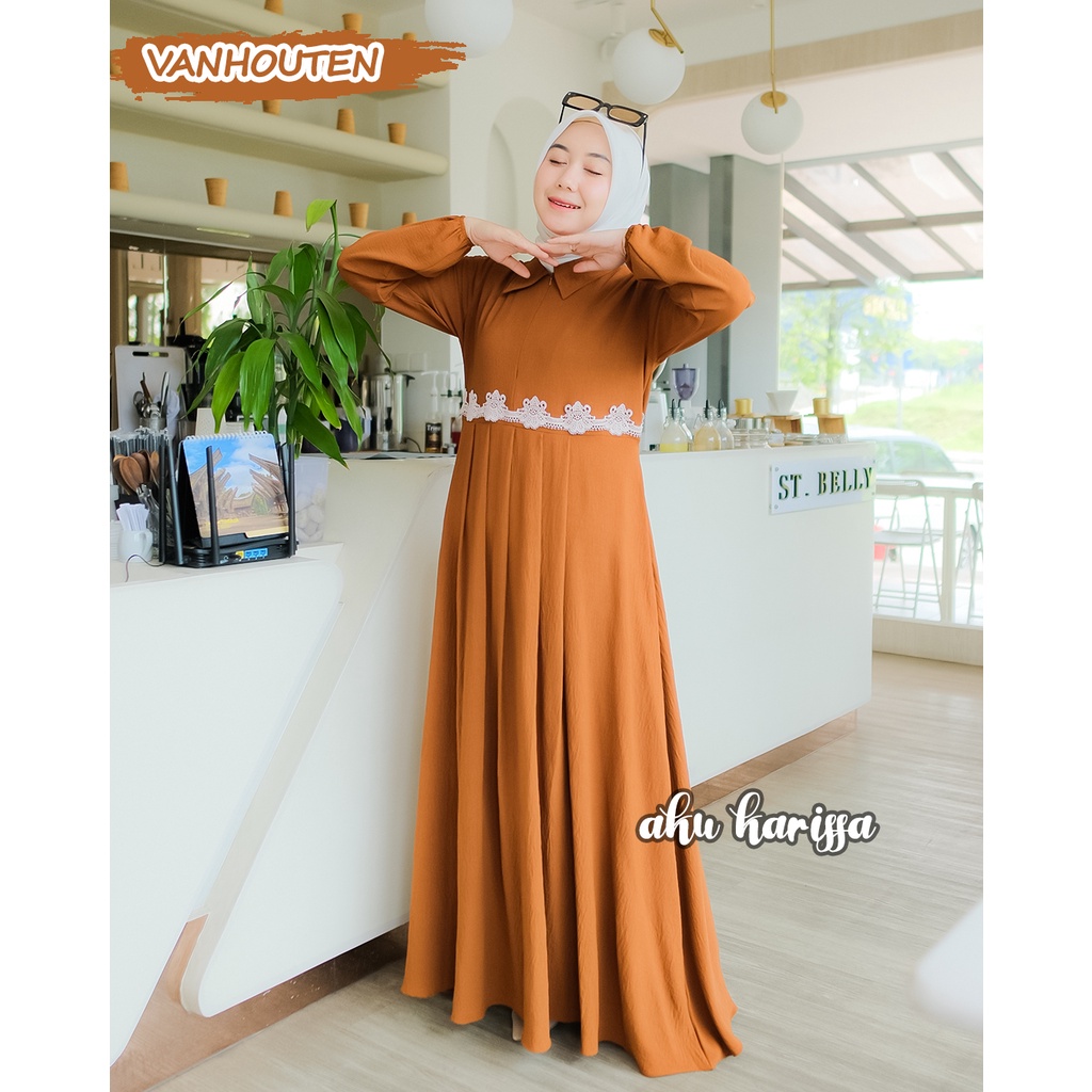 Gamis Crinkle Terbaru Ori Aku Karissa - Aillin dress muslim