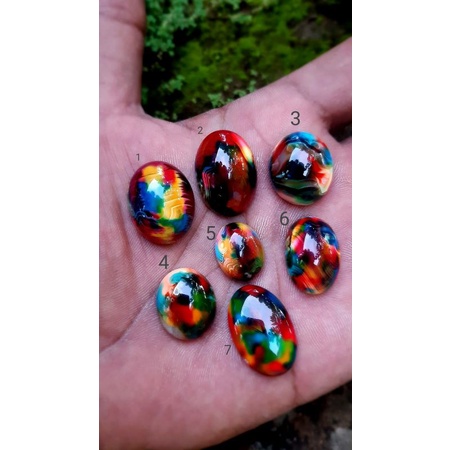 batu akik pelangi khas Banyuwangi