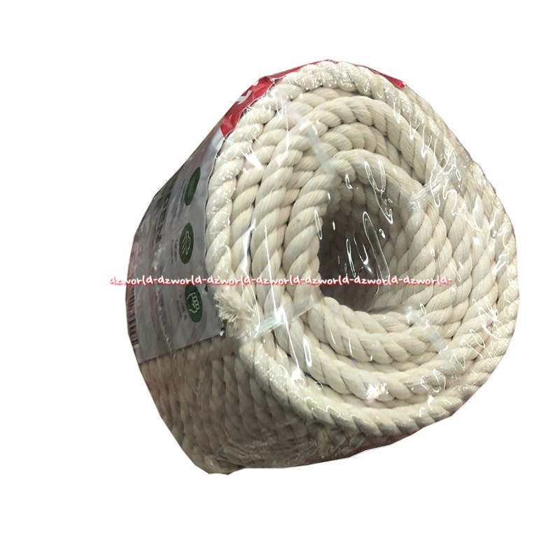 Maxbuilt 15m Decorative &amp; Garden Twist Rope White Tali Katun Putih Tahan Cuaca Kuat 15meter Dcotton Max Built Tali Dekorasi Maxt Built