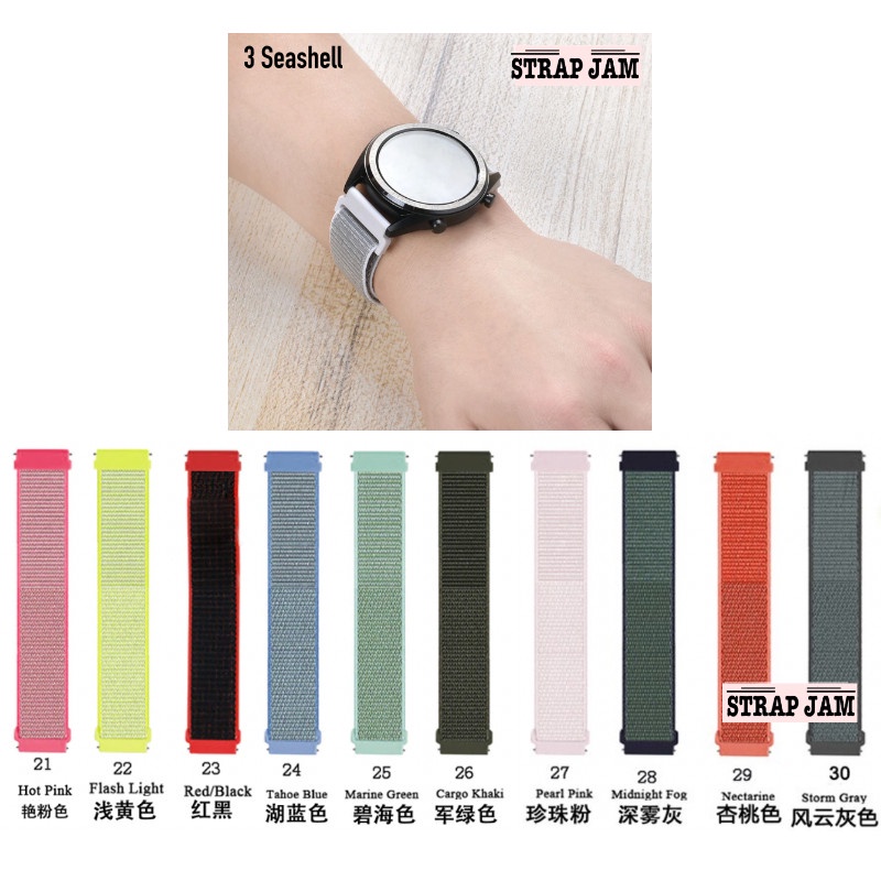 Tali Jam Tangan Acome C1 (Bulat) / S1 (Kotak) - Strap 22mm Sport Loop Velcro