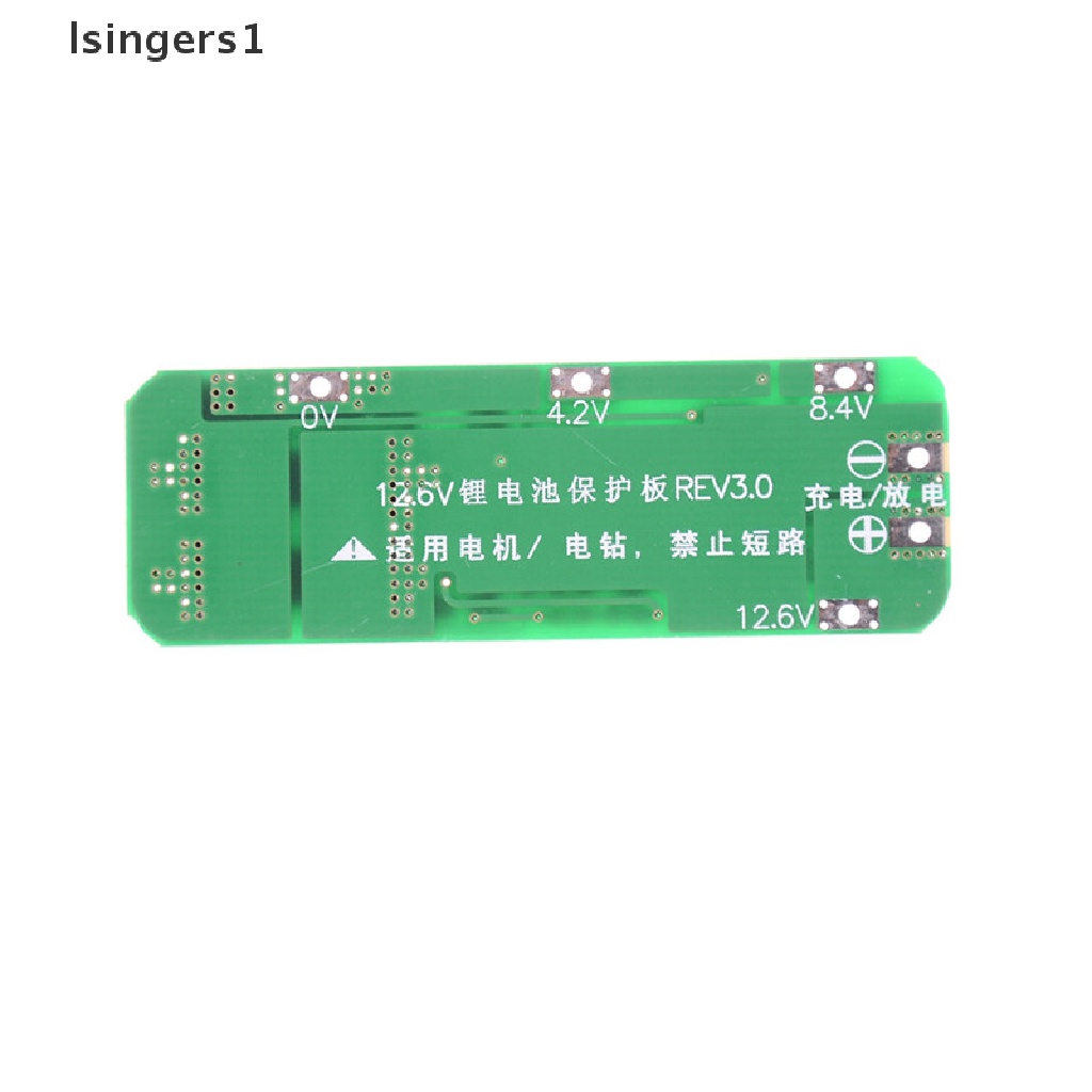 (lsingers1) Papan PCB BMS Pelindung Charger Baterai Li-ion 18650 3S 20A 12.6V