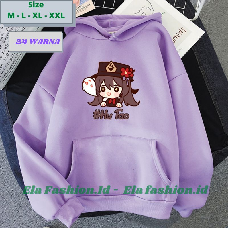 Jual Hoodie Game Manga Anime Genshin Impact Hutao Hoddie Sweater