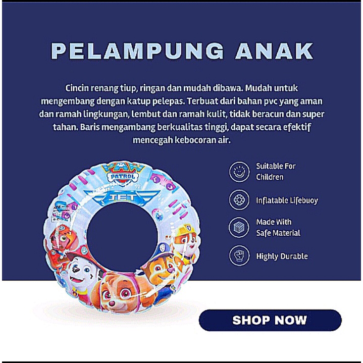 Pelampung Renang Anak Tebal Banyak Motif