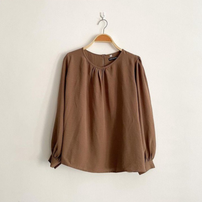 BEFAST - ZEC OOTD Wanita Blouse KIO / Septha Oversize RAYON DIAMOND ( LD 116CM ) / Blouse Casual Wanita / Atasan Lengan Panjang / Blouse Remaja Wanita Formal / Fashion Kerja Wanita / Blouse Terbaru 2022