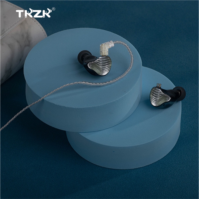 TKZK WAVE HIFI Hybrid Earphone 1DD+1BA Driver Sports Headphone DJ Music Headset Earbuds with Detachable Upgrade Cable