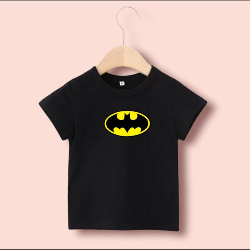 UXLO/KAOS ANAK LAKI-LAKI 1-10TAHUN/PAKAIAN ANAK COWOK KARAKTER/BAJU ANAK LAKILAKI SUPERHERO BATMAN