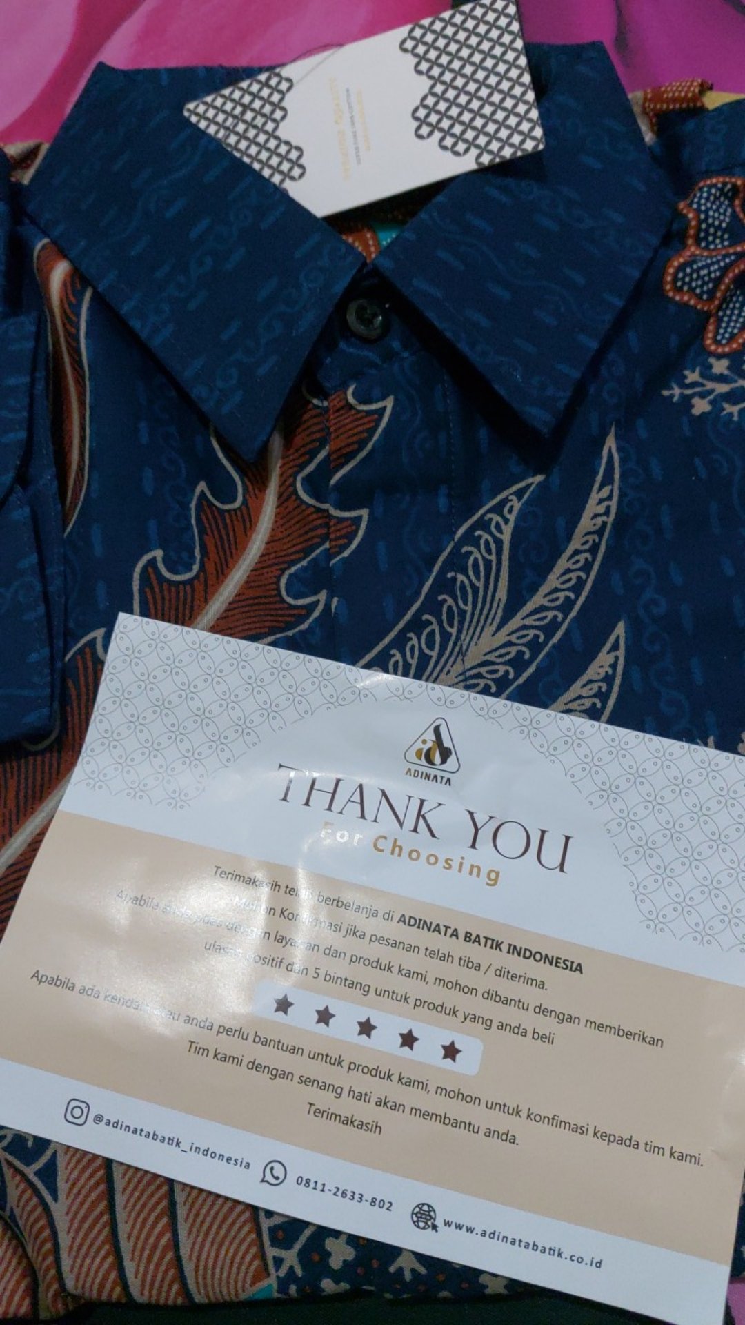 Kemeja Panjang Adinata Batik Adam