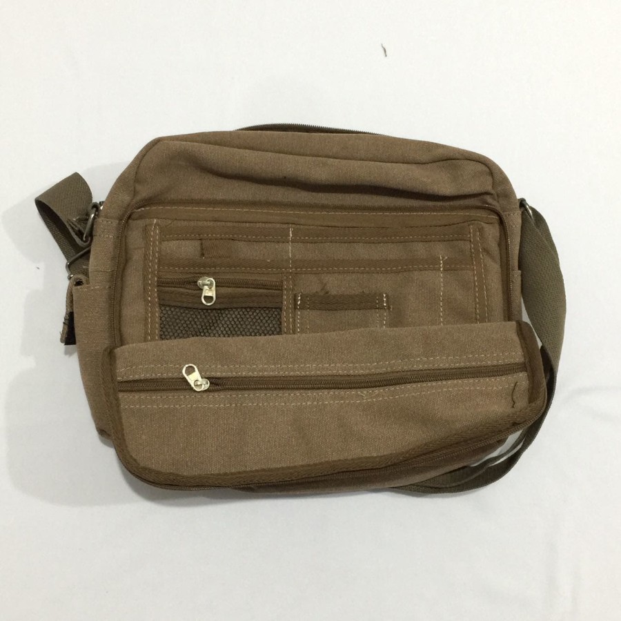 Trend-Tas Selempang Pria Kanvas Bodypack B534-HIJAU