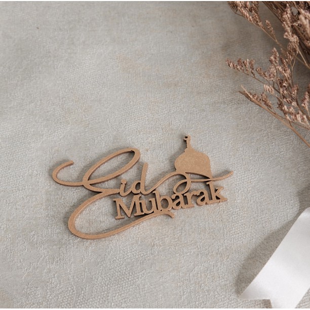 Hiasan Kayu Idul Fitri | Hang Tag Hampers Lebaran