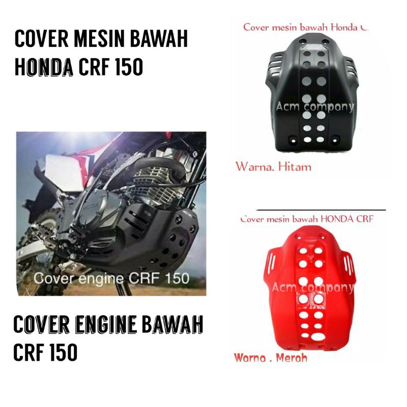 Cover tutup Mesin Bawah Honda CRF 150 / Pelindung Engine bawah CRF 150