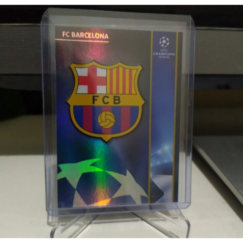 Jual Logo Club Klub FC Barcelona - Kartu Bola Panini Refractor 2008 UCL