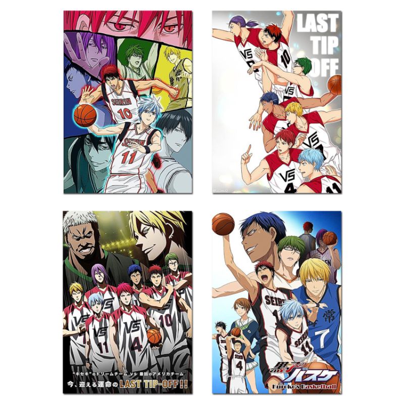 Poster Anime Kuroko No Basket Paket 4 Pcs Real Pict