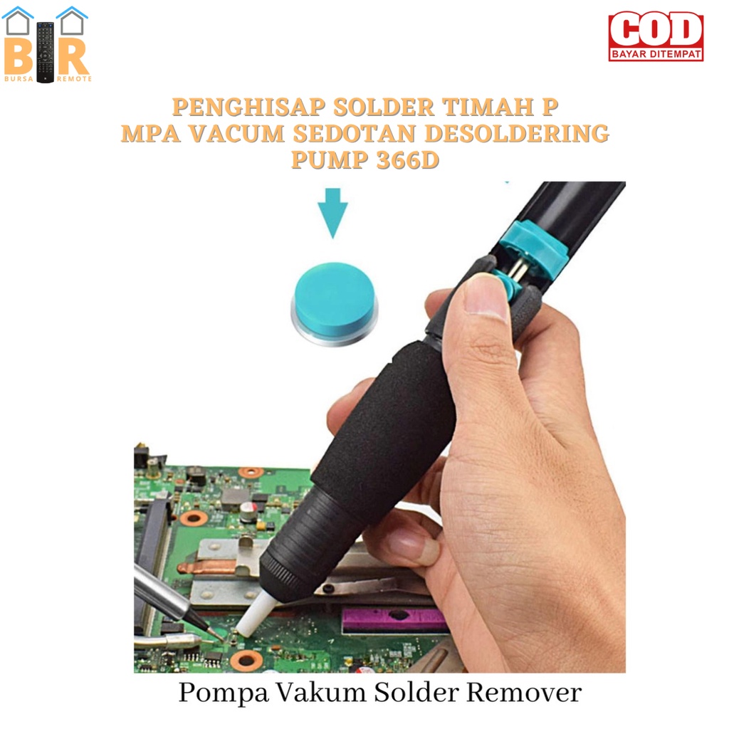 Penghisap Solder Timah POMPA VACUM Sedotan Desoldering PUMP 366D