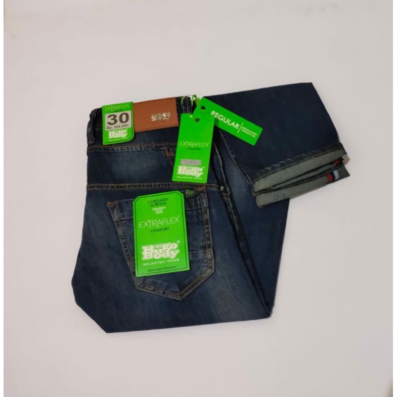 celana jeans hugo body jeans premium