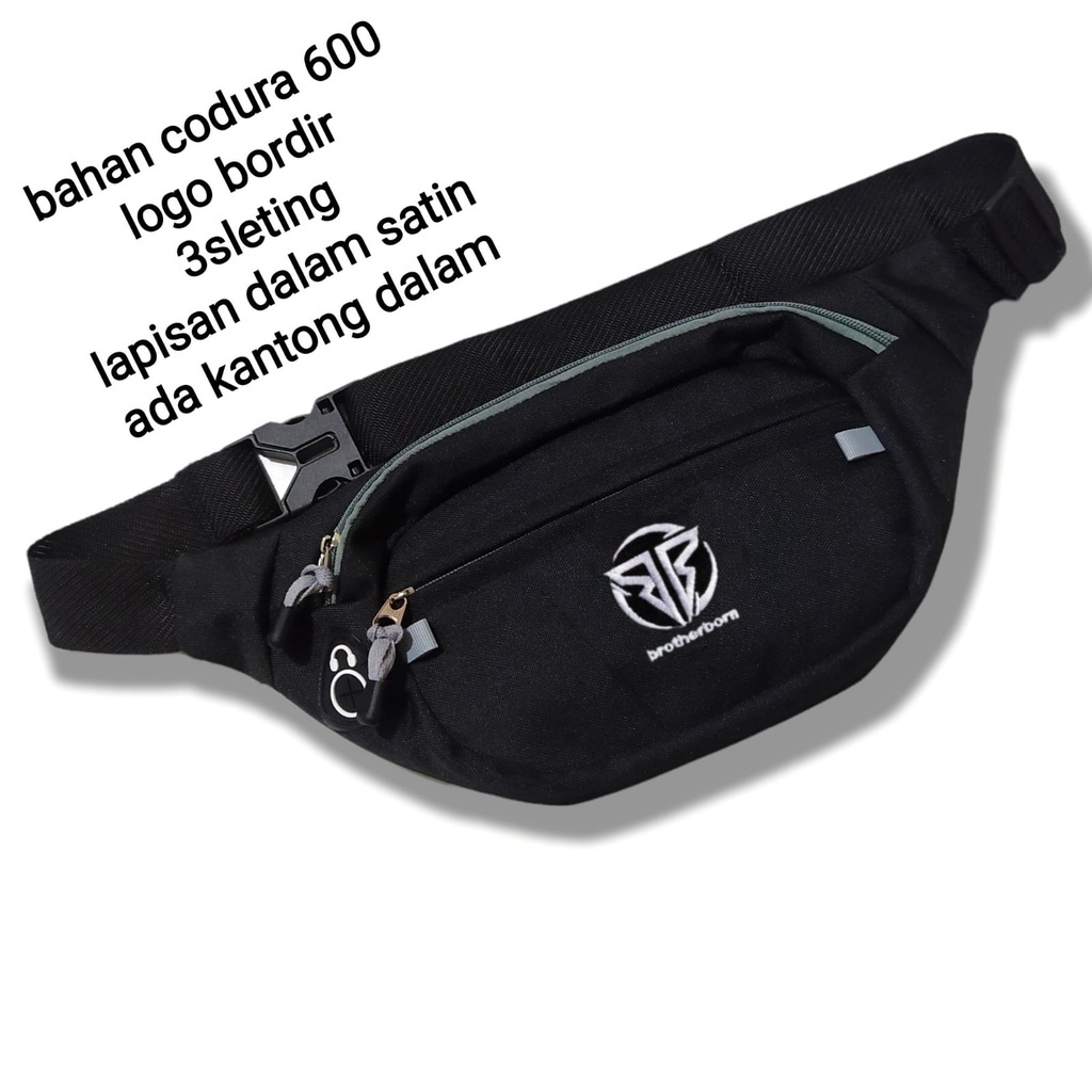 Tas Selempang Waistbag pria multifungsi