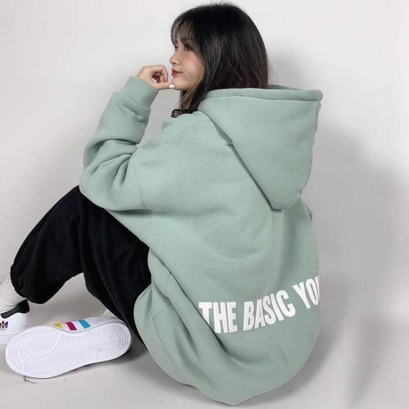 Jacket Zipper Hoodie Oversize Boy Girl Mint Sage Green (6XL 5XL 4XL 3XL 2XL XL L M S Cek Deskripsi) Sweater THE BASIC YOUTH Jumbo Jaket Resleting Bigsize Harajuku Urban Korean Style Hijau Matcha Putih Jaketin Aja