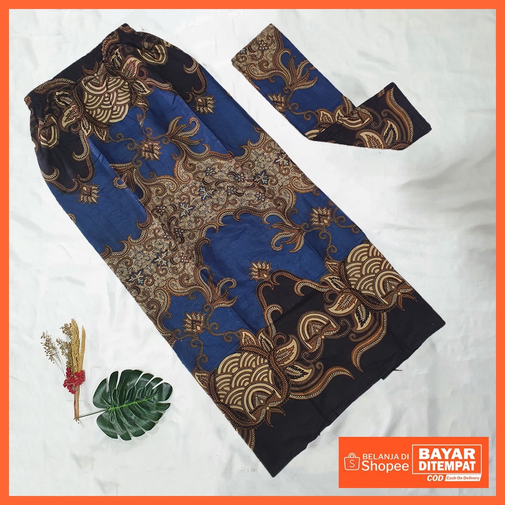 Rok kebaya batik modern warna navy | Rok batik span rok wisuda | Bawahan kebaya bahan batik