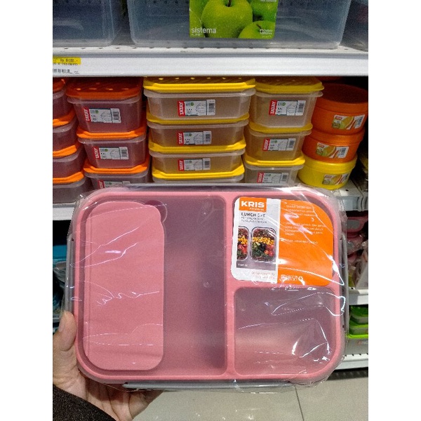 ACE HARDWARE LUNCH BOX SET / KOTAK MAKAN / TEMPAT BEKAL ANTI TUMPAH