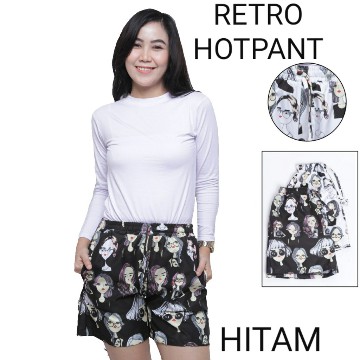 CELANA PENDEK RETRO HOT PANTS RETRO Shopee Indonesia CELANA PENDEK RETRO HOT PANTS RETRO Shopee Indonesia