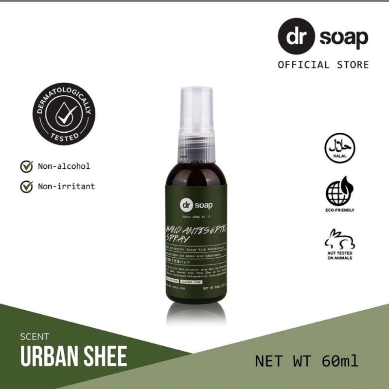 Dr Soap Hand Antiseptic Spray Urban Shee 60ml [Travel Size]