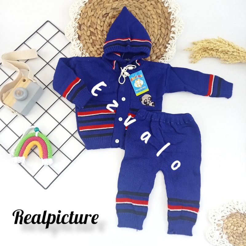 SR3 Setelan bayi rajut / jaket rajut