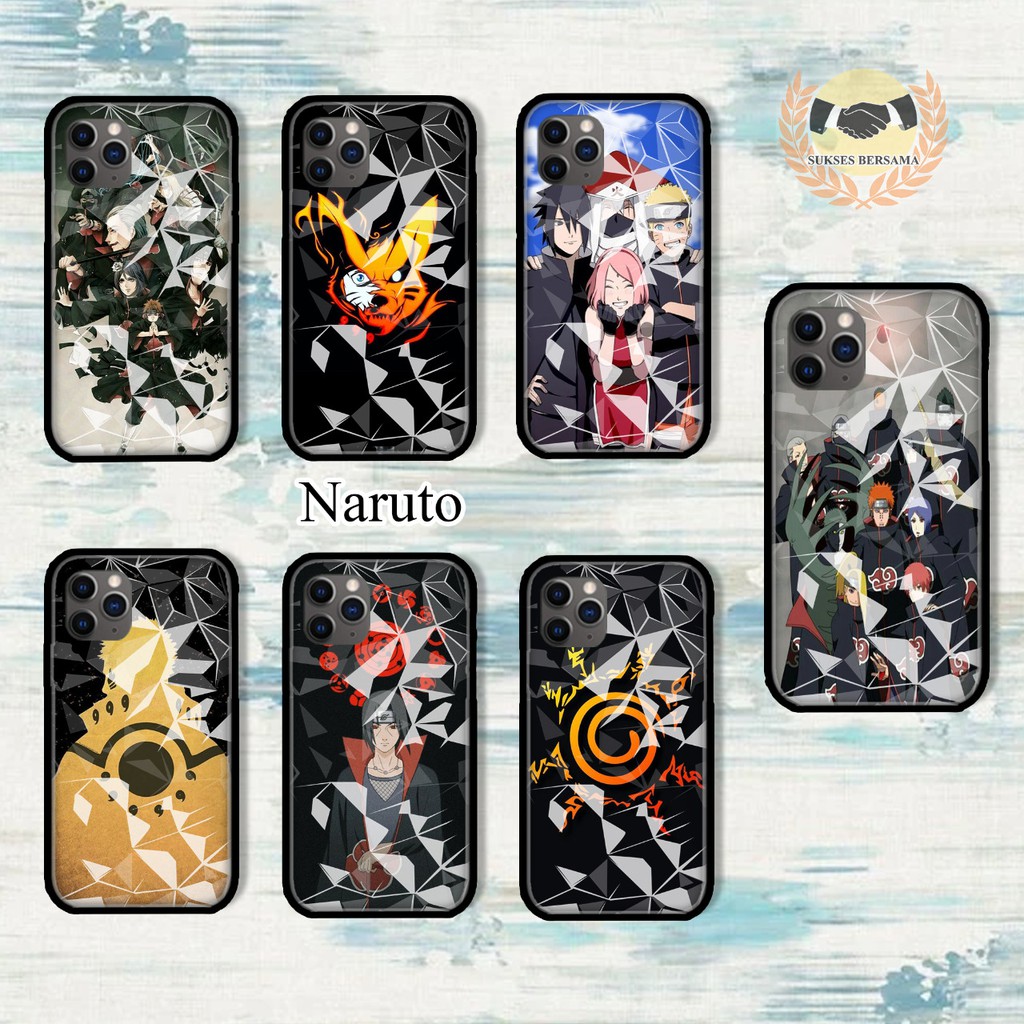 Softcase Diamond NARUTO Realme C1 C2 C3 U1 2 2 Pro 3 Pro 5 5i 5s Pro 6 Pro X Xt C11 C15 C12 BSB5445