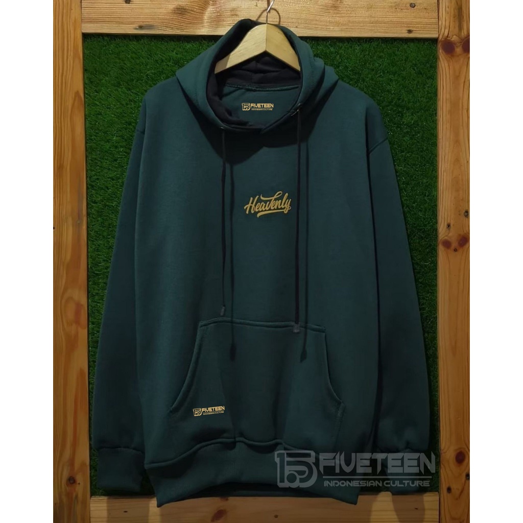 hoodie premium original warna hijau botol heavenly fifteen15 sweater hoodie distro original 15fifteen jaket pria dan wanita terbaru zipper cowok original hudie pria jumbo murah suwiter oblong cowok distro zipper hoodie pria motip