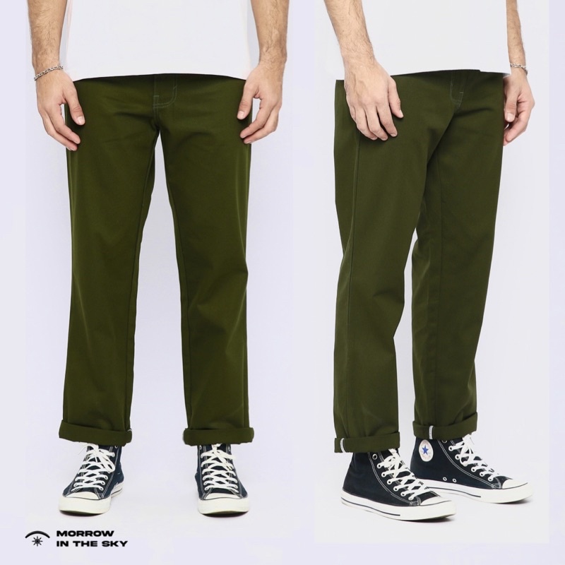 Chino Reguler All Variant | Loose fit | Green Army | Morrowsky