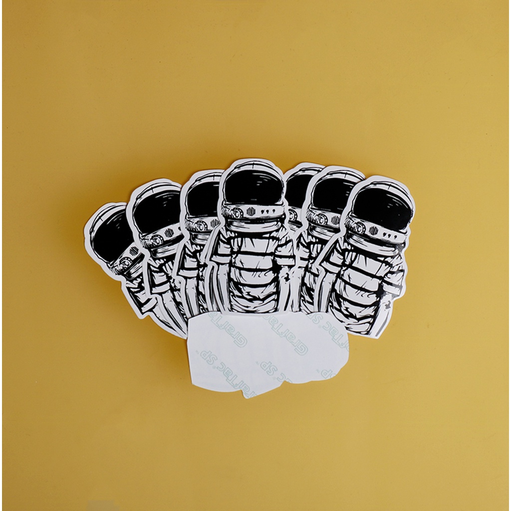 STIKER GRAFTAC - ASTRONOT SERIES - STIKER AESTHETIC LAPTOP, AKSESORIS HP, ANTI AIR, MOTIF,HELM.