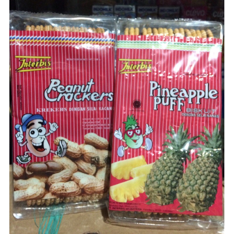 

Biskuit Interbis Kacang Nenas Peanut Biscuits Pineapple puff