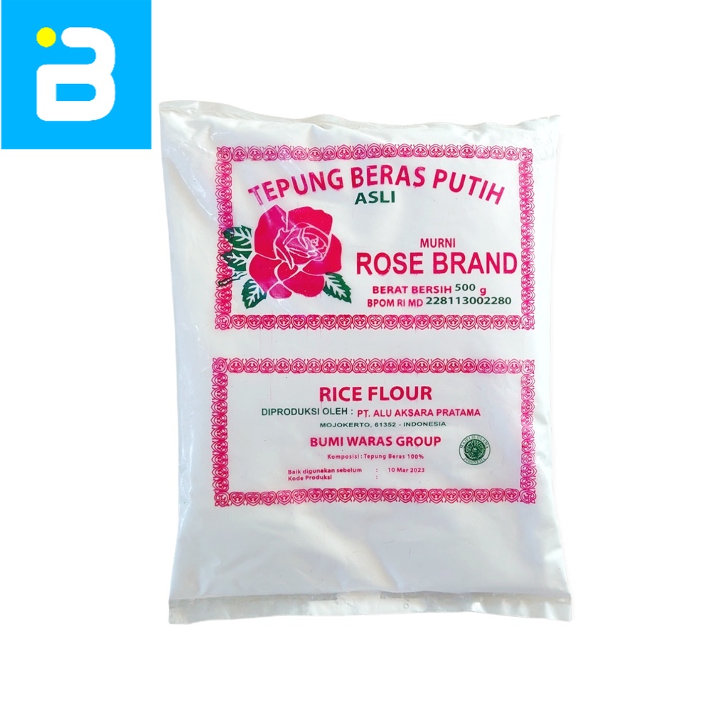 

Tepung Beras Putih Rose Brand 500 G
