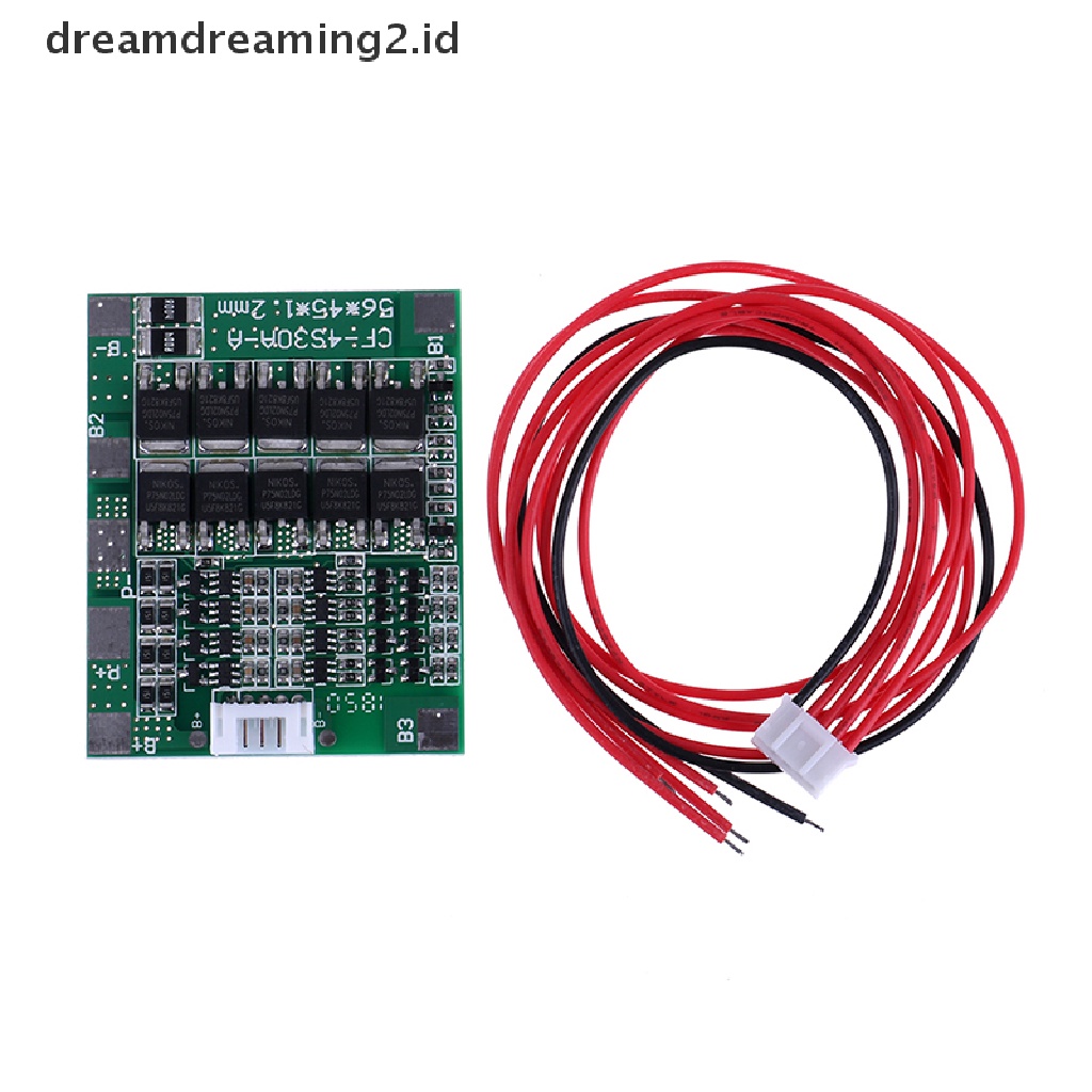 (LIKE) 4s 14.8v 30a bms pcb board Pelindung 18650 li-ion cell balance