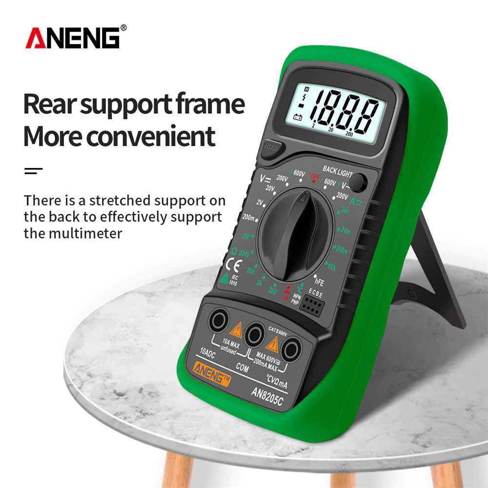 ANENG Digital Multimeter Voltage Tester - AN8205C