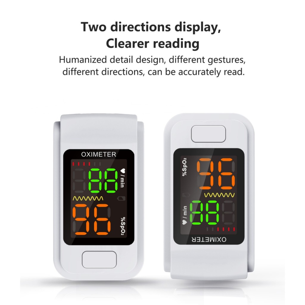 Fingertip Pulse Oximeter Sp02 Saturation Monitor LED