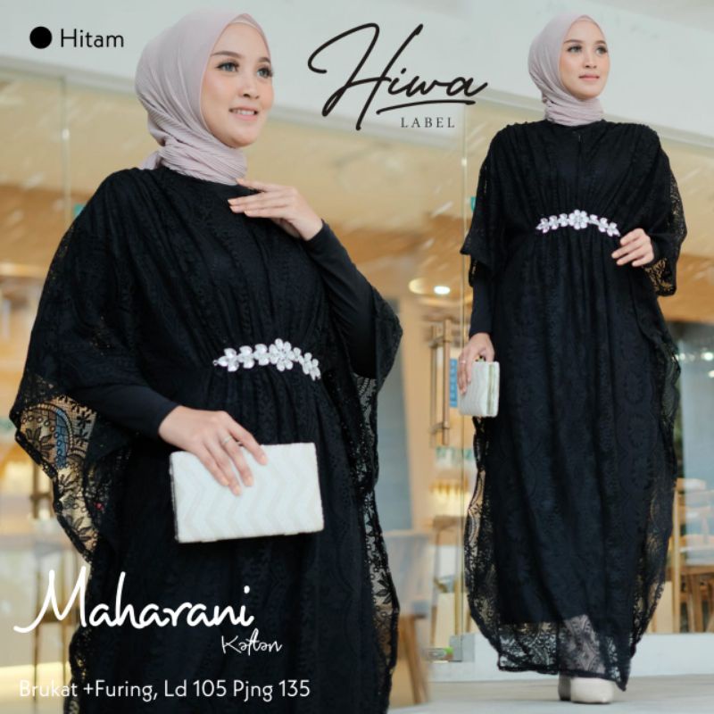 Maharani Kaftan Kaftan Brokat Mix Furing Kaftan Wanita Kaftan Pesta Mutiara