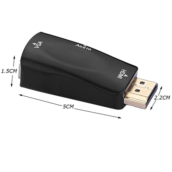 Adapter Dongle HDMI Male to VGA for HDTV / Monitor / Projector