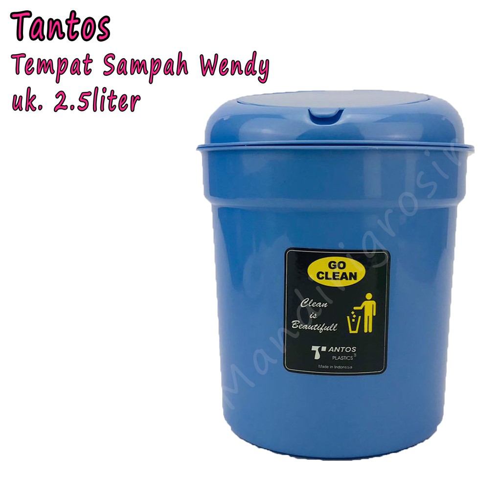 Tempat Sampah * Wendy * Tantos * (5037) * 2.5liter * (5017) * 1 liter