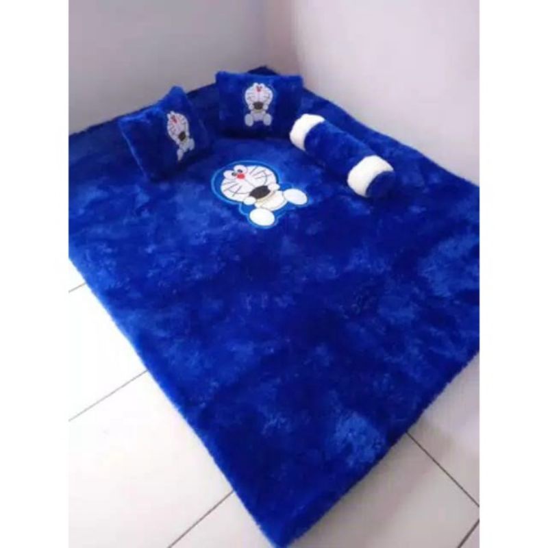 karpet /Surpet bulu set bantal Uk 180x140 x3.5 ANTI SLIP KUALITAS PREMIUM