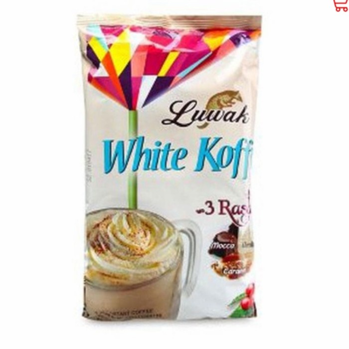 

minuman kopi luwak white coffe 3 rasa saset seduh 20gr (10pc)