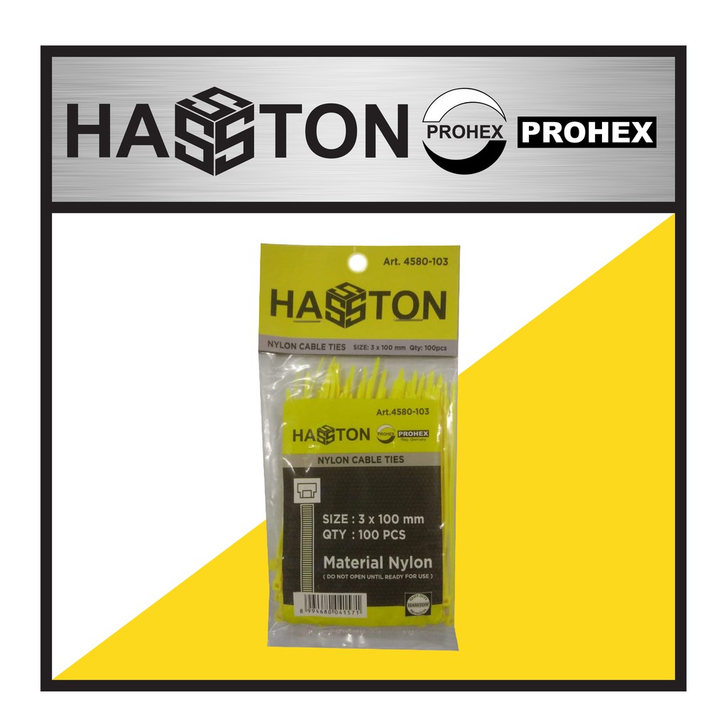 

HASSTON Cable Tie 3x100 Kuning (4580-103)