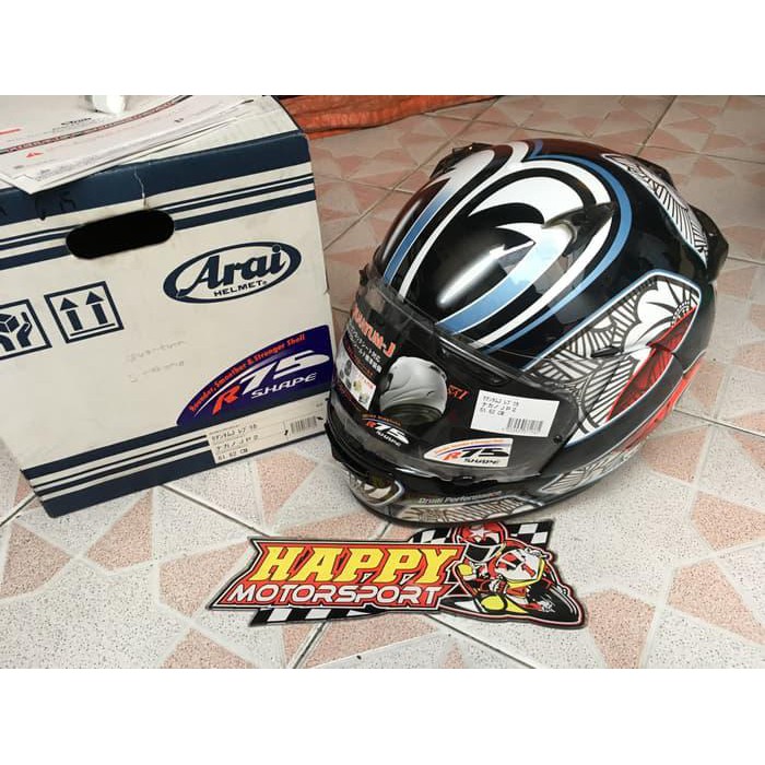 HELM ARAI QUANTUM J NAKANO LIMITED EDITION SIZE XL ORI JAPAN (61-62CM)