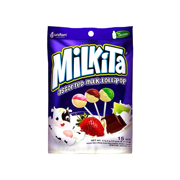 

MILKITA ASST MILK LOLLIPOP 172.5 GR