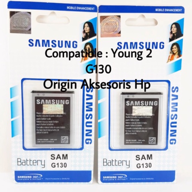 Baterai Samsung Young Duos G130 Original OEM